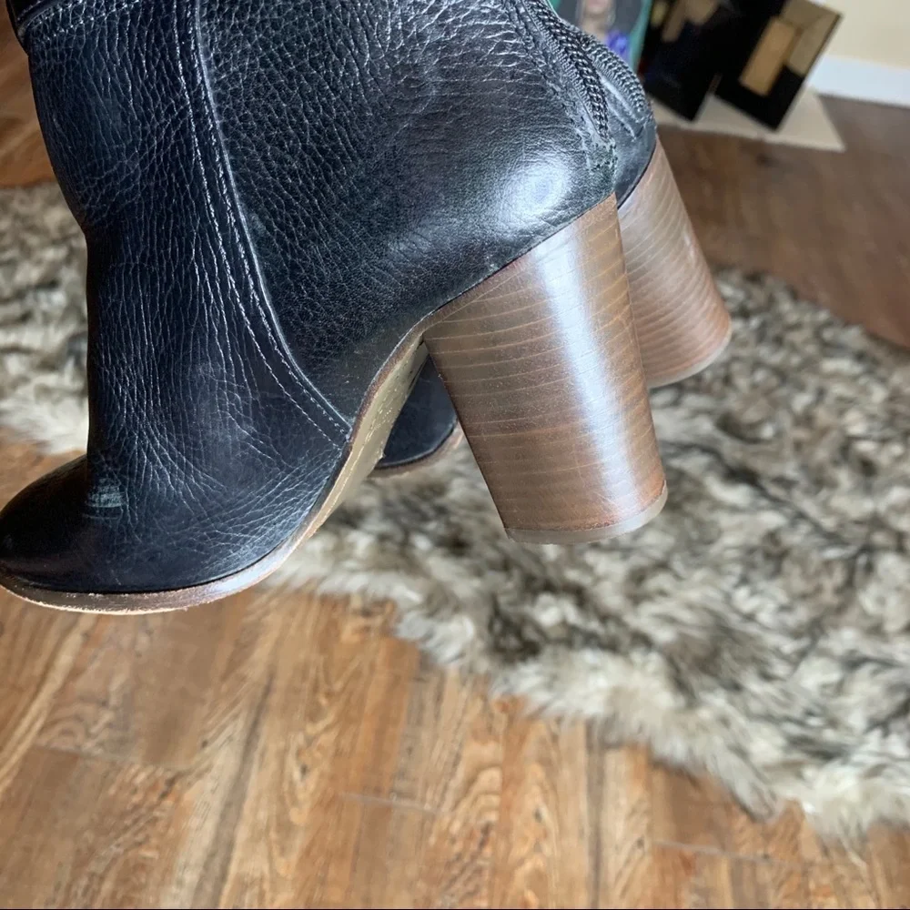 Tory Burch Black‎ Jenna Tumbled Leather Boots shoes luxury